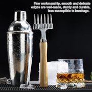 Ice Pick, AlloyIce Chisel With Wood Handle, Removal Pick Crushed Ice Chipper, Portable Ice Hammer Ice Pick Tool for Bars, Kitchens, Picnics, Camping