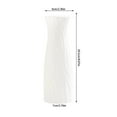 thumbnail image 3 of Fnyoxu White Plastic Flower Vase - 8 Inch Shatterproof Decor Vase for Wedding Centerpieces, Farmhouse Shelf Decor, Home Office & Gift with Slender Opening, 3 of 6