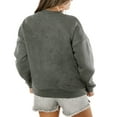 thumbnail image 2 of Women's Gameday Couture  Charcoal San Jose Earthquakes Oversized Fleece Pullover Sweatshirt, 2 of 2