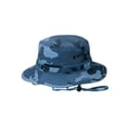 thumbnail image 1 of Camo Twill Washed Hunting Hat w/ Cord- Blue Camo, Large, 1 of 1