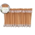 thumbnail image 1 of Dvruxg Checkered Style Partition Curtain, Polyester Window Valance Rod Pocket Drape, Kitchen/Living Room Decorative Light Blocking Panel, 1 of 5