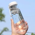 thumbnail image 3 of (Water Bottle 01)550Ml creative cute cat claws with tea filter plastic cup kawaii cherry blossoms, 3 of 4