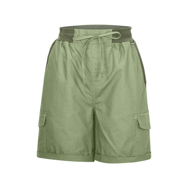 Odeerbi Shorts for Women Cargo Shorts Fashion 2025 Casual Solid
