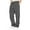 Dark Gray, variant on Womens Daily Home Outdoor Elastic Waist Side Pockets Trousers Casual Workout Trousers Cargo Pants Red S