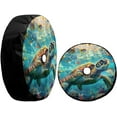 thumbnail image 3 of Spare Tire Cover with Backup Camera Hole, Universal Wheel Tire Cover Tire Protectors for Trailer RV Van SUV Truck Camper and Many Vehicle, 3 of 10