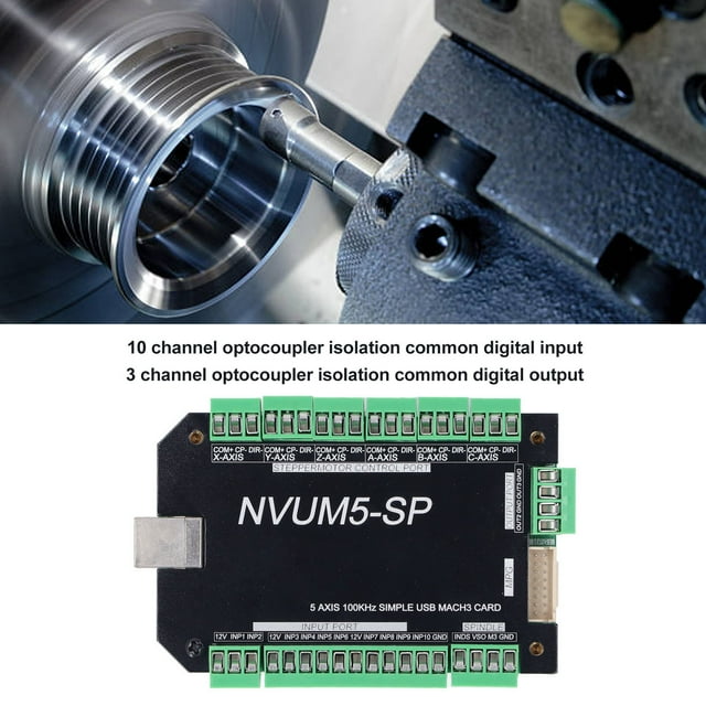 Tablero de control de movimiento CNC, controlador de máquina de grabado de movimiento CNC de 5 ejes Panel de control CNC Durabilidad mejorada VoborMX herramienta