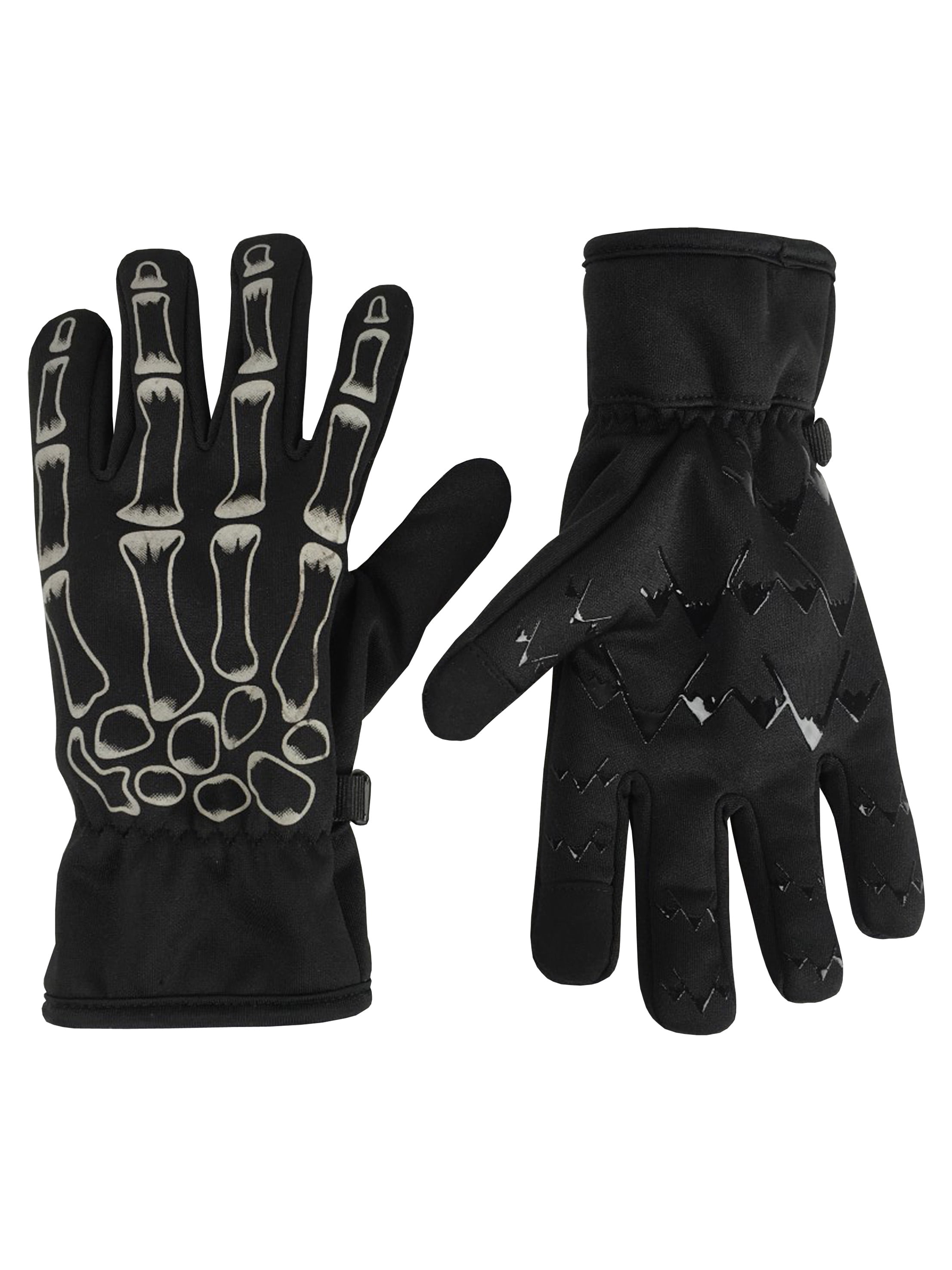 NIce Caps Girls Plush Lined Breathable Touchscreen Stretch Lightweight Gloves