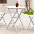 thumbnail image 3 of Compamia Helen Round Folding Bistro Table 24 inch White, 3 of 5