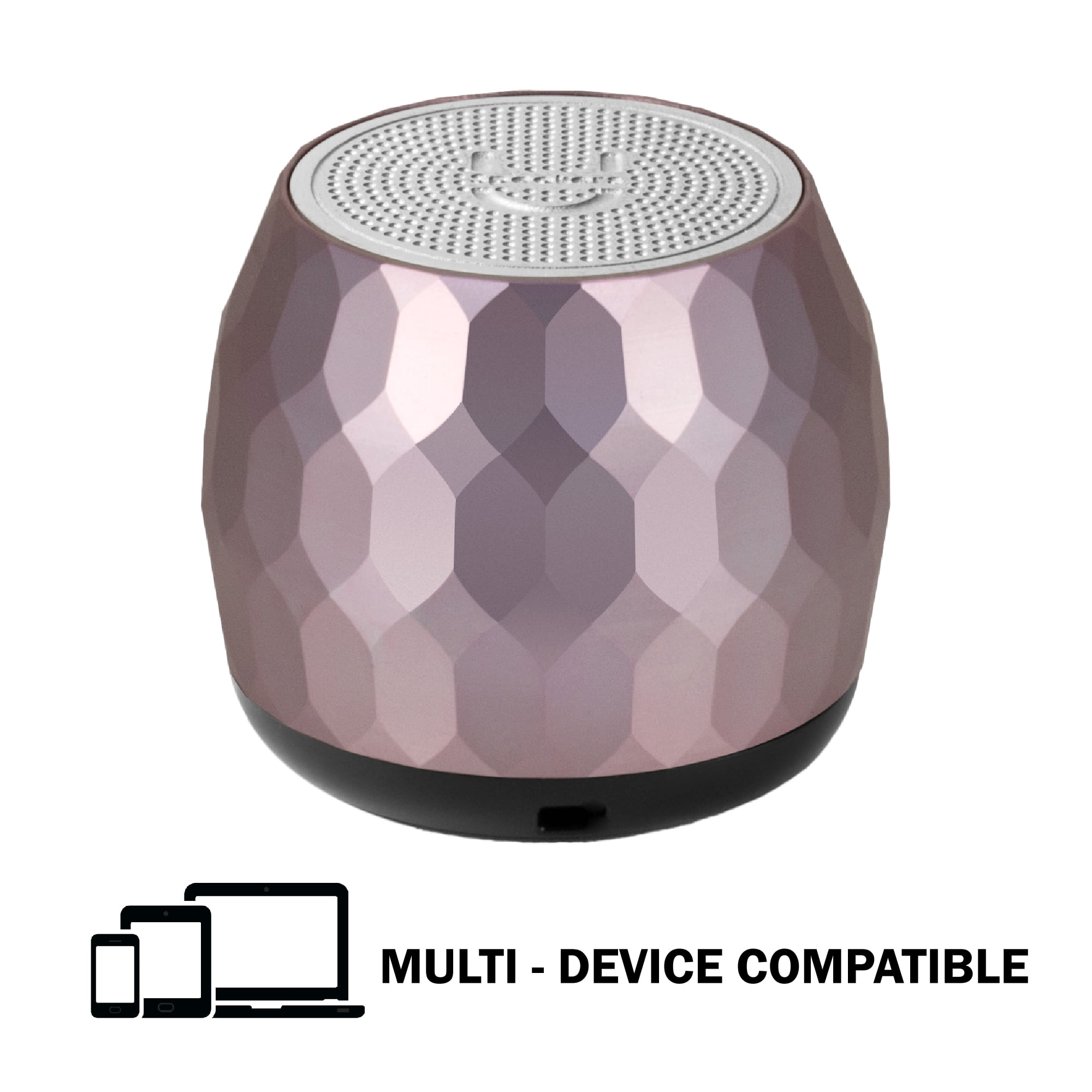 Fashionit U Speakers Micro Bluetooth Computer Speaker 2-Pack Bundle with Matching Speaker, Built-In Mic & Selfie Remote Control, for Workspace, Desktop, Laptop, Mobile, Tablet, PC - Glam Lilac