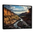 thumbnail image 2 of Designart "Sunset in the Canyons III" Landscapes Floater Framed Wall Art Print, 2 of 7