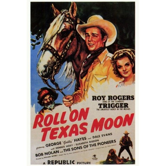 Posterazzi MOVCF4348 Roll on Texas Moon Movie Poster - 27 x 40 in.