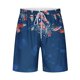 thumbnail image 5 of Mens Pantalones Casuales Cuello Redondo Impresión de Manga Corta Blusa Y Pantalones Cortos Traje, Pantalones de Traje para Hombres, 5 of 7