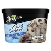 Breyers CarbSmart Brownie a La Mode Vanilla Ice Cream Kosher Milk Gluten-Free, 48 oz 1 Count