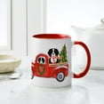 thumbnail image 6 of CafePress - Christmas Berner Red Truck Mugs - 11 oz Ceramic Mug - Novelty Coffee Tea Cup, 6 of 6
