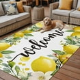 thumbnail image 2 of Fsddascl Summer Lemon Outdoor Rug for Patio/Deck/Porch, Non-Slip Large Area Rug 6 x 9 Ft, Spring Yellow Fruits Green Leaf Plant Indoor Outdoor Rugs Washable Area Rugs, Reversible Camping Rug Carpet, 2 of 5