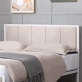 thumbnail image 2 of Mixoy Bed Frame, Linen Upholstered Platform Bed Bedroom, Bed Frame with Channel Tufted Headboard, No Box Spring Needed Beige - King, 2 of 5