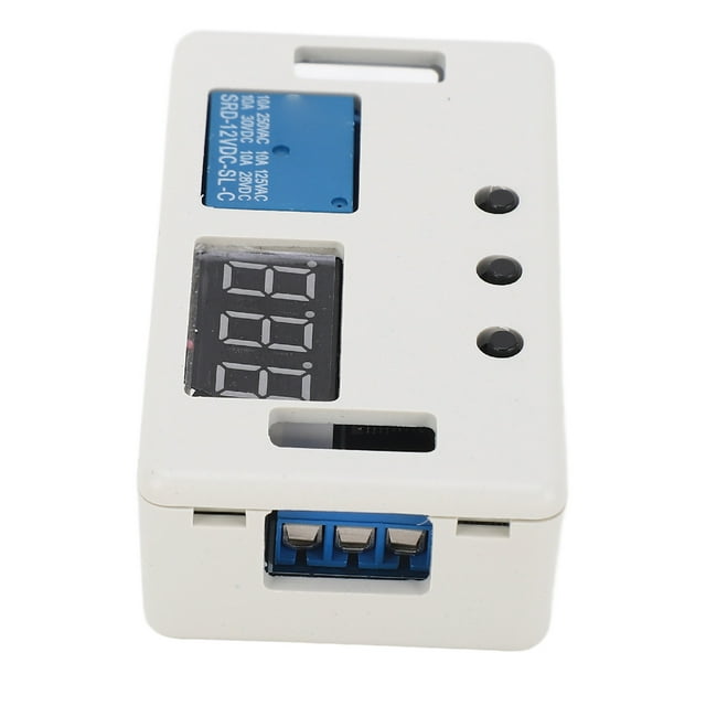 Relais Programmable 12V DC - Contrôle Industriel en PCC avec Isolation Opticoupler, Interrupteur Multifonction pour Gestion des Cycles et de la Puissance (Supporte 30V/10A)