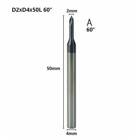 

QXKE Carbide Chamfering Milling Cutter 60 Degrees 3 Flutes Deburring End Milling