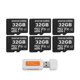 thumbnail image 1 of Paquete de 6 tarjetas micro SD de 32 GB Spartan Camera con adaptador, 1 of 8