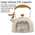 thumbnail image 3 of facefd Stainless Steel Kettle Water Bottle water bottle induction whistling Teapot Kitchenware Tea Kettle Tea Pot, 3 of 9