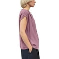 thumbnail image 6 of Gamivast Linen Button Down Shirt Women Sleeveless Trendy Ruffled Neck Going out Tops Relaxed Fitted Dressy Tops Dressy Office Casual Summer outfits, 6 of 6