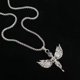 thumbnail image 3 of Collar de ángel cruzado, collar de ángel guardián collar católico, 3 of 5