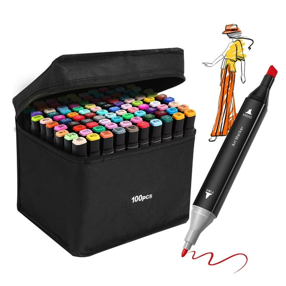 2.2ml Marker Set Colors Smooth Flow For Art Design & Illustration Durable Nibs Water Based Ink Portable For Easy Storage Carry Ink Pens Fine Point for Women Antique Inkwell Glass Ink Pens for Writing