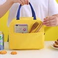 thumbnail image 5 of Insulated Lunch Bag, 9x7.8in Portable Thermal Bento Tote with Cationic Cloth and Aluminum Foil Lining for Work School Travel and Picnic, 5 of 10
