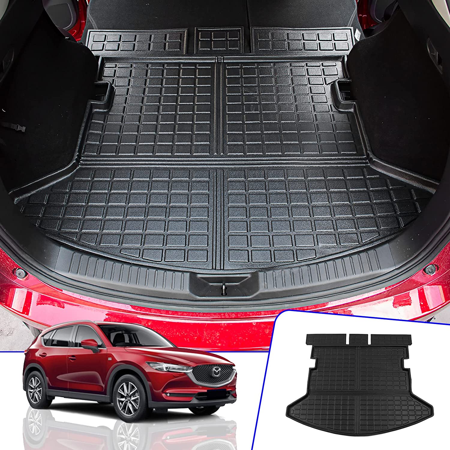 Fit 20172023 Mazda CX5 Floor Mats Cargo Liner TPE All Weather Rear