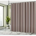 thumbnail image 4 of Ambesonne Stripes Shower Curtain, Abstract Ocean Lines Print, 69"Wx84"L, Dark Warm, 4 of 4