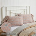 thumbnail image 6 of VHC Brands Kaila Vintage Farmhouse Floral Standard Pillow Case Set of 2 21x26, 8" Ruffle, 6 of 6