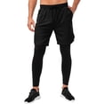 thumbnail image 1 of Pantalones deportivos para hombre Pantalones deportivos para mujer con bolsillos Leggings con forro 2 en 1 Pantalones cortos deportivos Ropa deportiva de entrenamiento Romacci Pantalones deportivos para hombre, 1 of 5