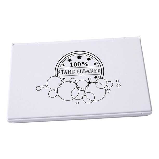 Estropajo para sellos, almohadilla de limpieza para sellos, limpieza profunda y suave, accesorios resistentes y fáciles de usar. Almohadilla blanca y blanca