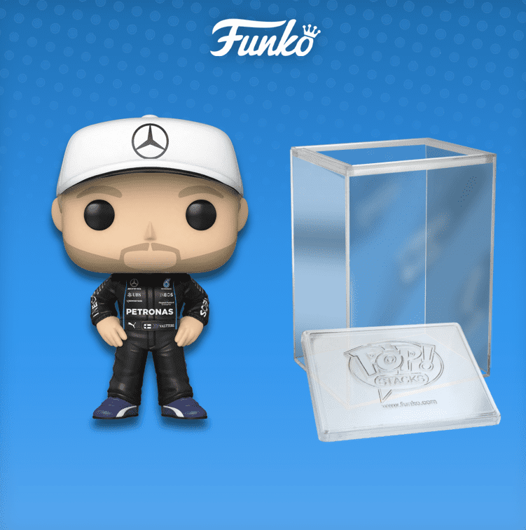 Funko Pop! Formula One - Valtteri Bottas Vinyl Figure (+ Pop! Stacks Plastic Protector)