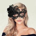 thumbnail image 5 of Unique Bargains 1 Pc Rose Phoenixs Party Mask Black Lace, 5 of 5