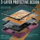 thumbnail image 4 of Funda de TPU + PC a prueba de golpes para tableta con soporte, ranura para bolígrafo y correa para el hombro para iPad Mini 2019 / Mini 4 (rosa oscuro), 4 of 5
