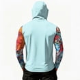 thumbnail image 3 of Homeyce Sun Shirts for Men Upf 50+ UV Rash Guard Shirts Long Sleeve Lightweight Sun Protection Hoodies with Face Cover,Green 3XL, 3 of 3