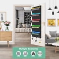 thumbnail image 2 of Weekly Over the Door File Organizer, Hanging File Folders Wall Organizer with 5 Large Pockets for Papers, Charts, Mails, Magazine, Office and Back To School Supplies Storage and Organization (Black), 2 of 6