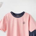 thumbnail image 7 of Toddler boys and girls easter summer short sets outfits cotton crewneck short sleeve playwear 2pc sets,cute,soft,lightweight,casual,outdoor Pink 3-4 Years, 7 of 7