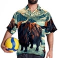 thumbnail image 4 of Yak Men's Casual Short Sleeve Button Down Shirts - Printed Summer Beach Tops for Men and Women, 4 of 6