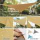 thumbnail image 4 of Garvee vela sombra triangular de 12 x 12 x 12 pies color arena, toldo transpirable y duradero con protección UV para patio o jardín, 4 of 8