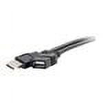 UPC: 0757120521075 | C2G 2m USB 2.0 A Male to A Female Extension Cable – Black (6.6ft)