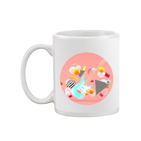 

Blue Electric Guitar Design Mug Unisex s -Image by Shutterstock