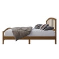 thumbnail image 5 of Home Design Nogales Twin Panel Bed Frame with Arched Slat Headboard and Center Support, Brown, Box Spring Required, Easy Assembly, 5 of 12