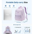 thumbnail image 2 of Soda Candy School Backpack Lightweight Bookbag Backpack with Luggage Strap, Purple, 2 of 8