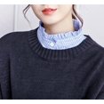 thumbnail image 2 of YooGuoGuo Striped Detachable Fake Collar Half Shirt Blouse Dickey Collar Faux False Collar Elegant for Women Girls, 2 of 6