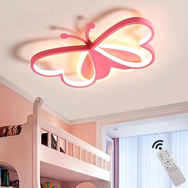 Lámpara de techo BDXKY LED moderna, regulable, 36 W, rosa