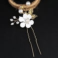 thumbnail image 1 of Peineta de hojas doradas, accesorio para el cabello, accesorio para el cabello hecho a mano, peine con flores insertadas, accesorio para el cabello, accesorios para novias, 1 of 6