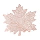 thumbnail image 2 of Mantel individual hueco de hoja de arce de PVC • Protector de mesa resistente al calor y resistente al aceite • Plata, Rosa, Rosa • 14,96x14,96 pulgadas, 2 of 6