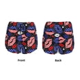 thumbnail image 5 of Lsque American With Lips Printed Women's Running Shorts with Liner Pockets,Elastic Quick Dry Workout Athletic Gym Yoga Shorts,Womens High Waist Shorts-Large, 5 of 9